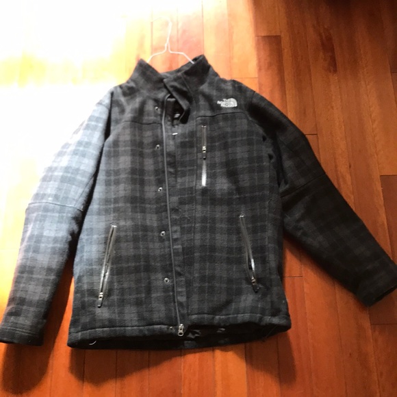 north face plaid jacket